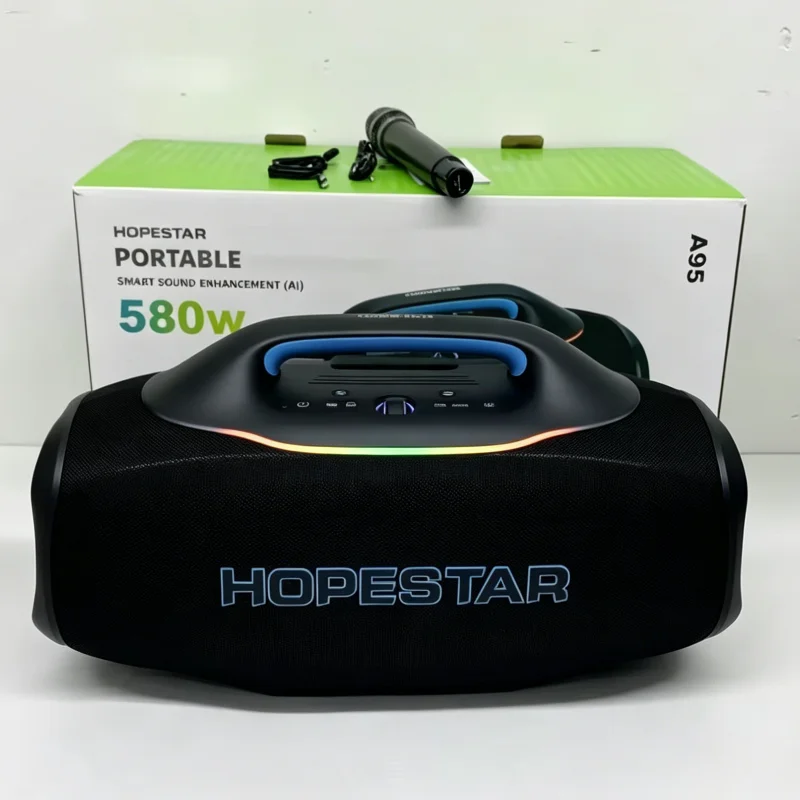 Original Hopestar A95 580W Professional Waterproof Outdoor Karaoke Speakers Party Speaker Loud Bass Powered Portable Subwoofer
