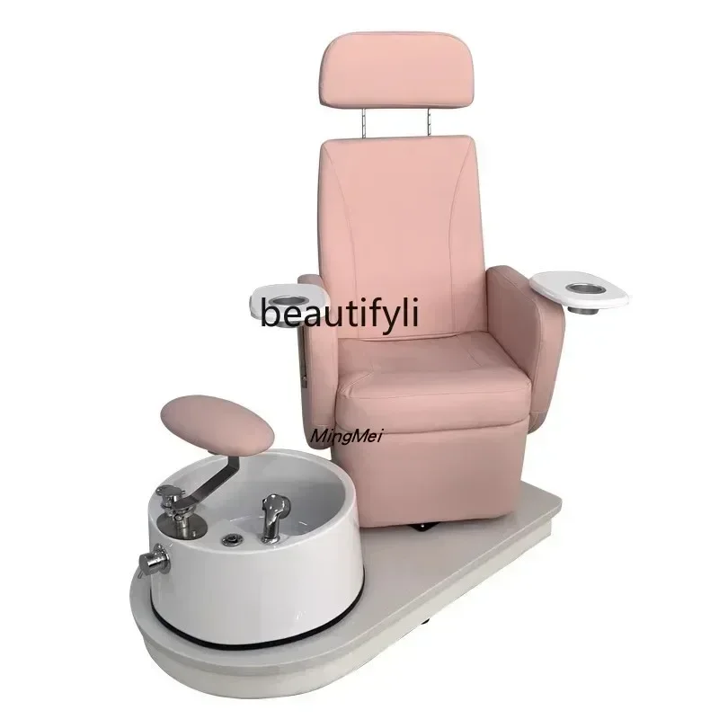 

Foot massage chair for beauty and nail salon, eyelash pedicure, foot soaking and foot washing sofa