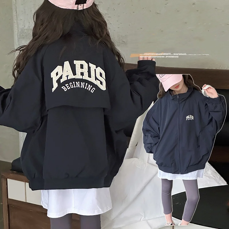 

Kids Windbreaker Spring Autumn Trench Coat Ages 4-14Y Girl Casual Fashion Coat Tween Classical Outwear Child Korean Style Jacket