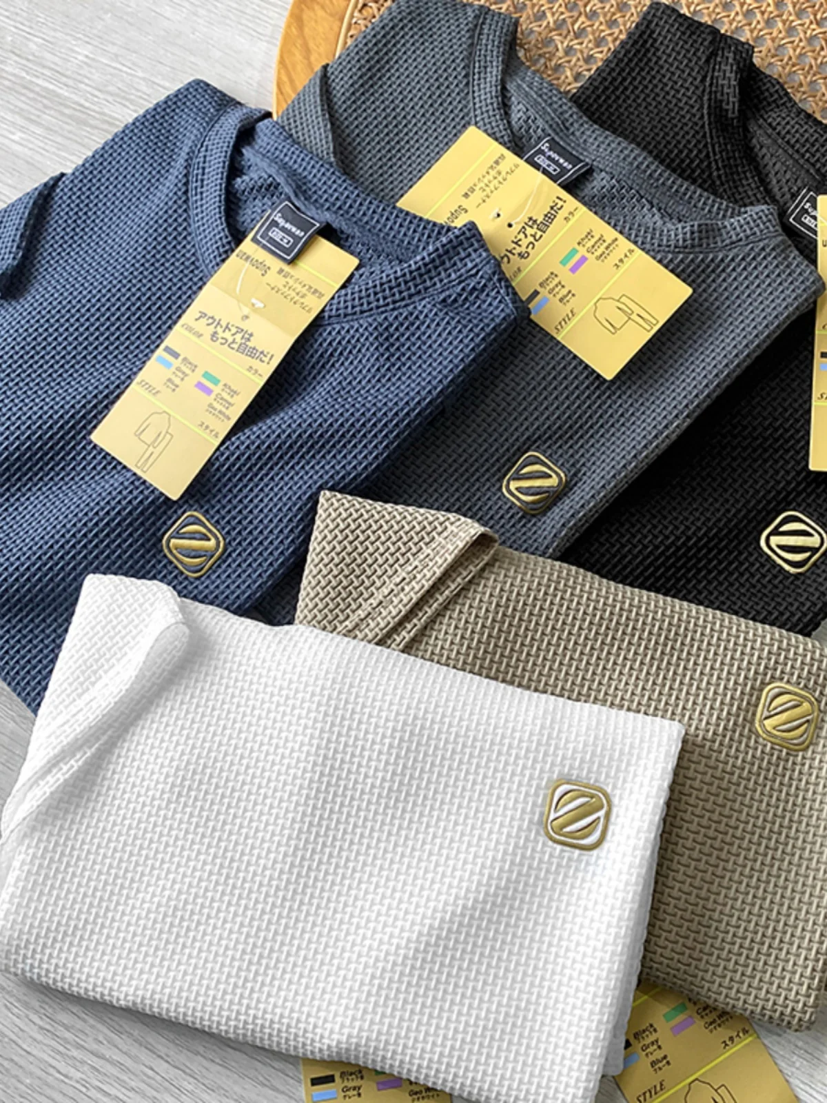 

Bamboo Node Fabric T-irt Men's Casual Lightweight ort Sve round Ne Sweat Absorbent Breathable Four-Sided Elastic Sum...