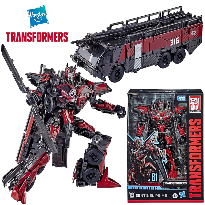 Hasbro Transformers Studio Series SS61 Sentinel Prime 18Cm Voyager Class Anime Original Action Figure Model Toy Gift Collection