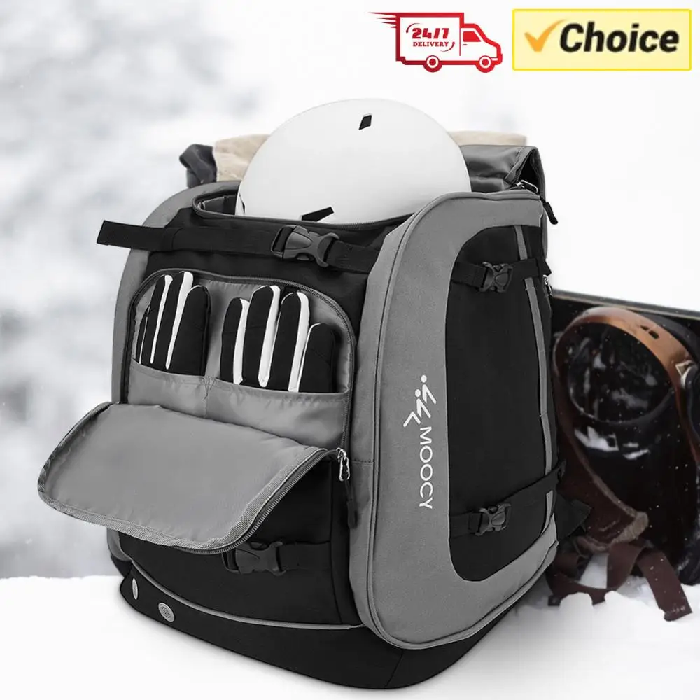 

Рюкзак для активного отдыха 65 л, унисекс, для лыж, с регулируемыми креплениями для ботинок, шлема и одежды, водонепроницаемый, для кемпинга и катания на лыжах