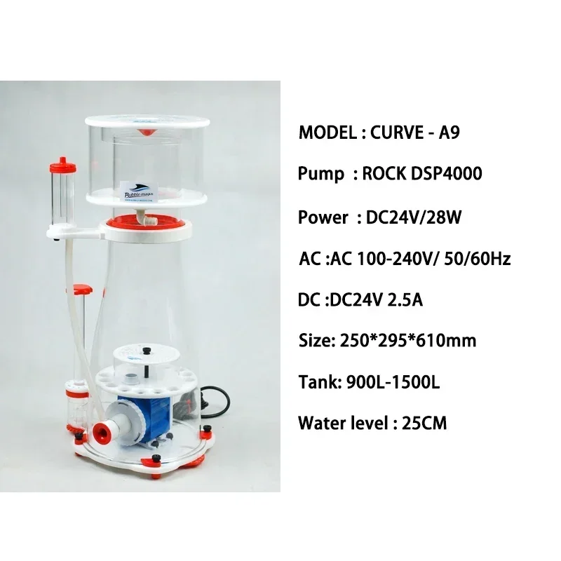 Bubble Magus Curve 5/7/9 A5/A8/A9 29/36/66 Aquarium Internal Protein Skimmer DC Pump Saltwater Marine Reef Needle view 5
