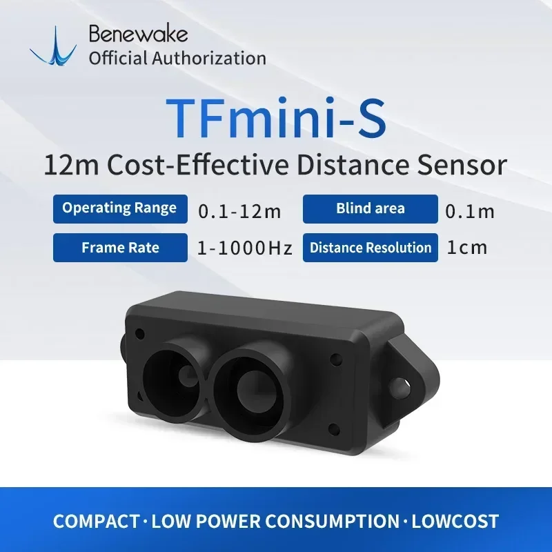 TFmini S 12m LiDAR Ranging Module ToF Laser Lidar Range Sensor Module Distance Ranging