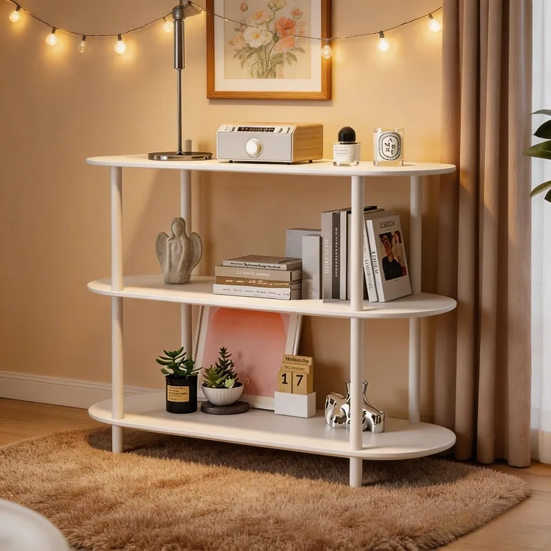 3-Tier Floor Standing Storage Rack,Multilayer Multipurpose Display Shelf,Simple Organizer Shelving for Living Room  Furniture