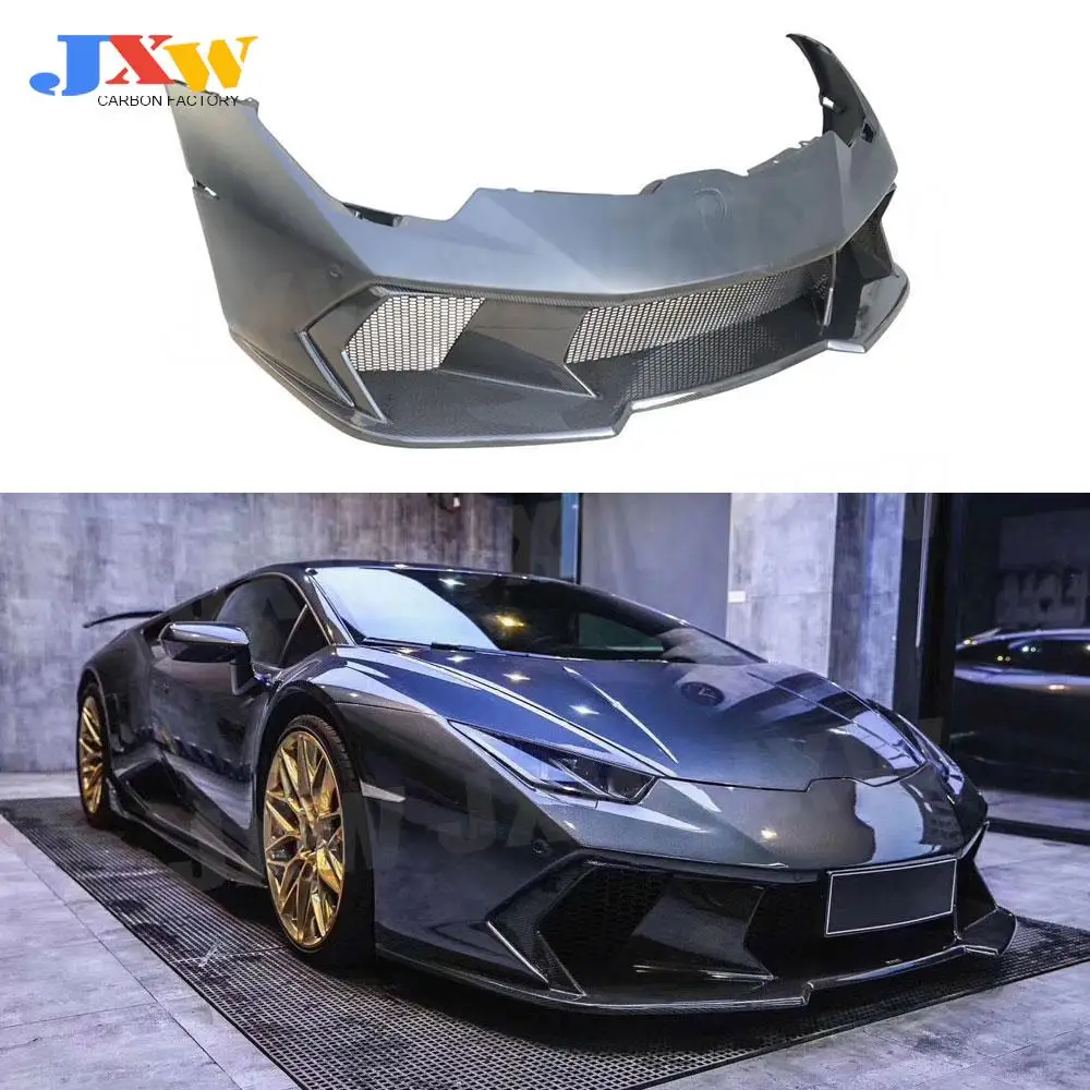 Carbon fiber Front Bumper Cover Head Mesh Grills case For Lamborghini Huracan LP610 LP580 V Style Facelift Body Kits