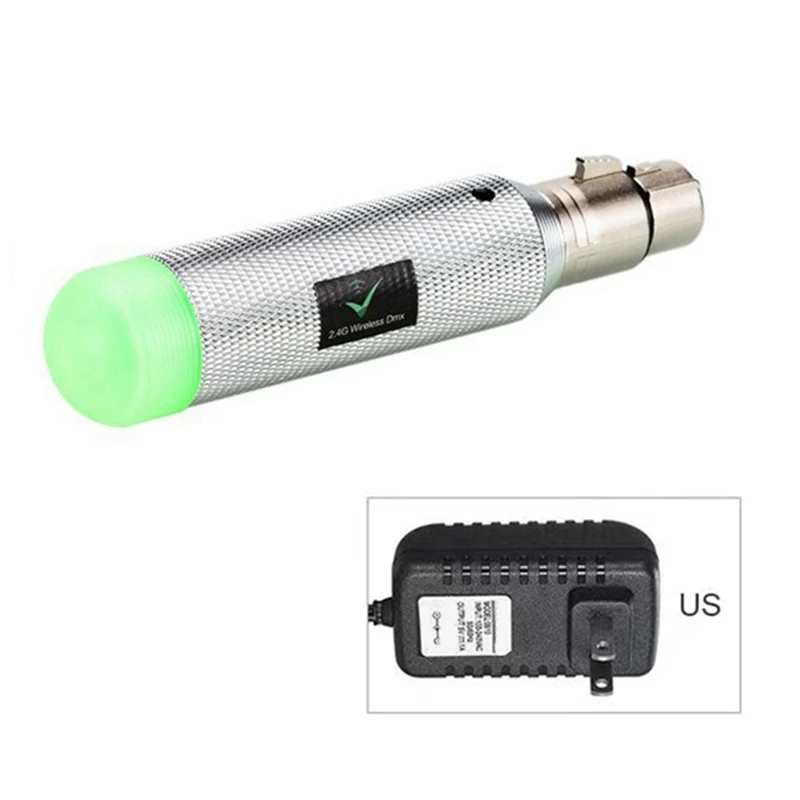 US Plug Rechargeable Battery Wireless Dmx512 Signal Receiver DMX Signal Receiver Wireless Transmission Signal