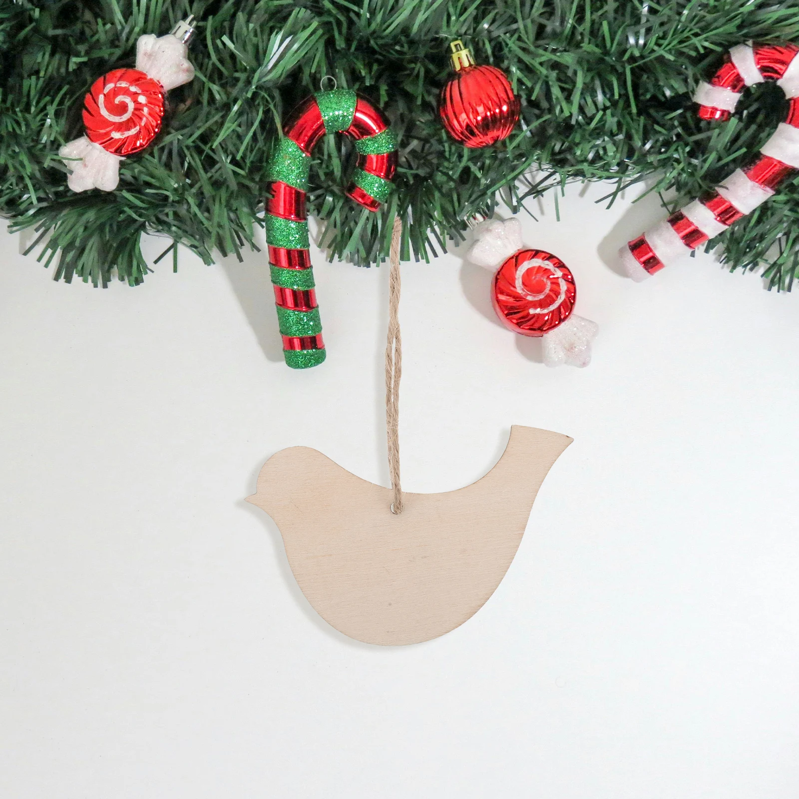 

20Pcs Wooden Bird Cutouts Unfinished Wood DIY Crafts Blank Ornaments Paintable Shapes Home Decor Bird Ornaments