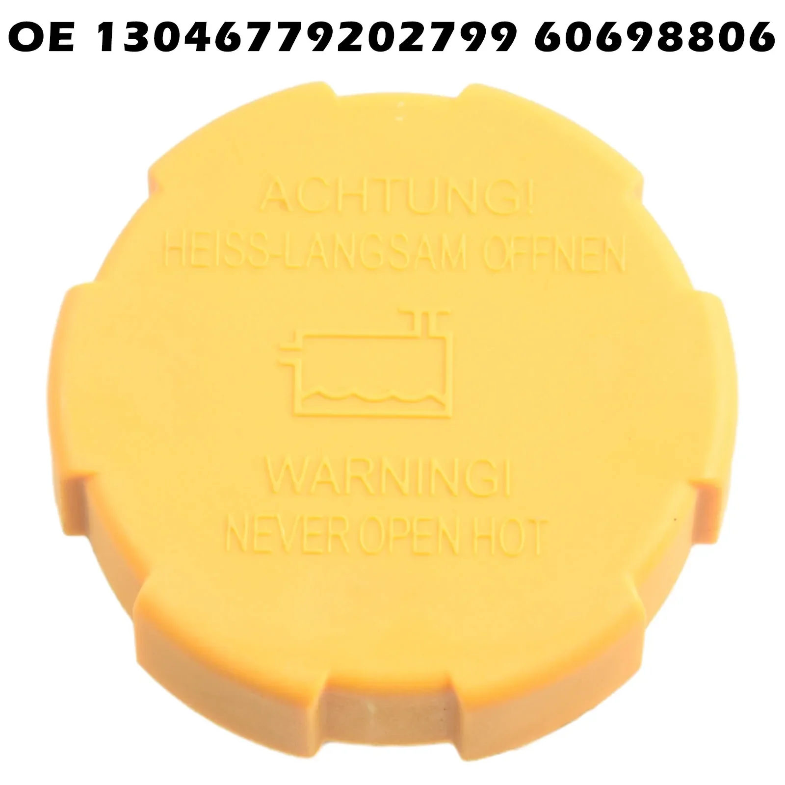 Tapa del tanque de expansión del refrigerante del radiador, 1 unidad, para Opel, SAAB 9-3 9202799 1304677   Accesorios de coche de alta calidad de plástico amarillo