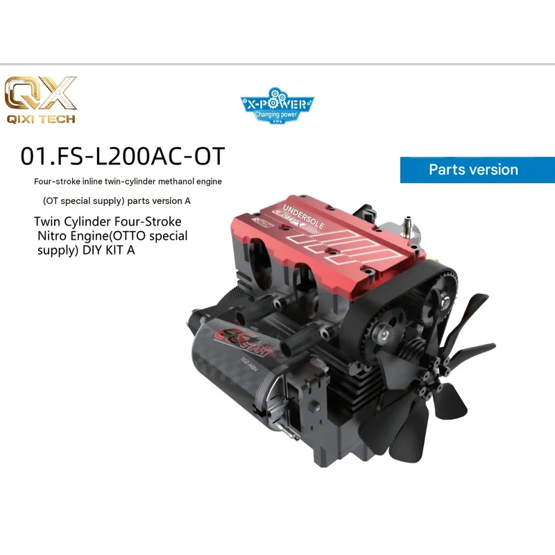 L200AC1-OTTO Engine  4 Stroke Air Cooled  7Cc 4000-16000Rpm Inline 2 Cylinder Nitro Internal Combustion