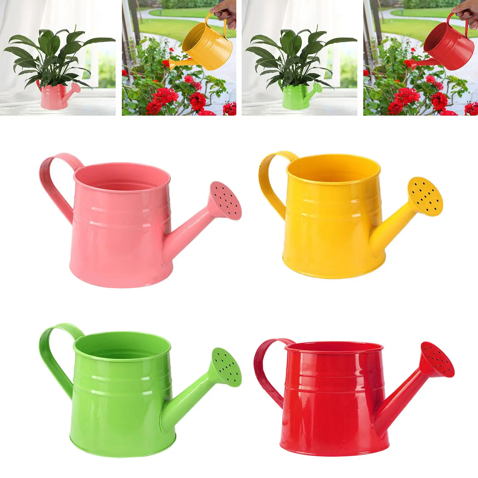

Лейка для комнатных растений, металлическая портативная с ручкой, разбрызгиватель для растений, комнатных растений, сельской местности, балкона, уличных растений