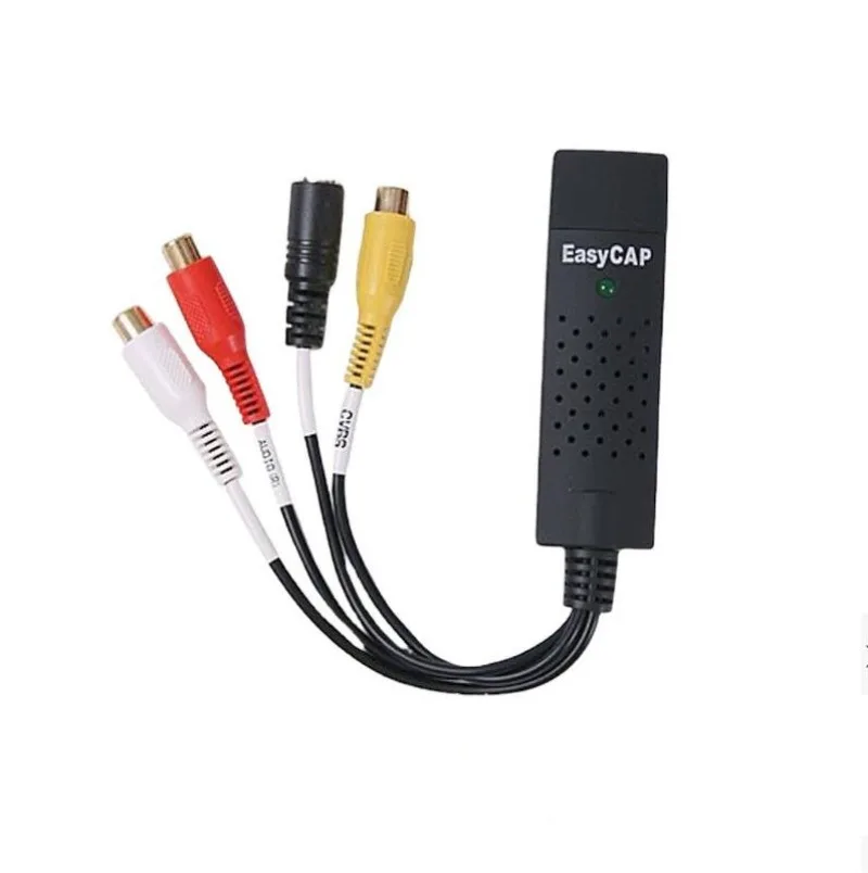 Av Kabels Adapter Kaart Tv Dvr Capture Easy Cap Video Usb 2.0 Easycap 4 Kanaals Dvd Vhs Audio Converter
