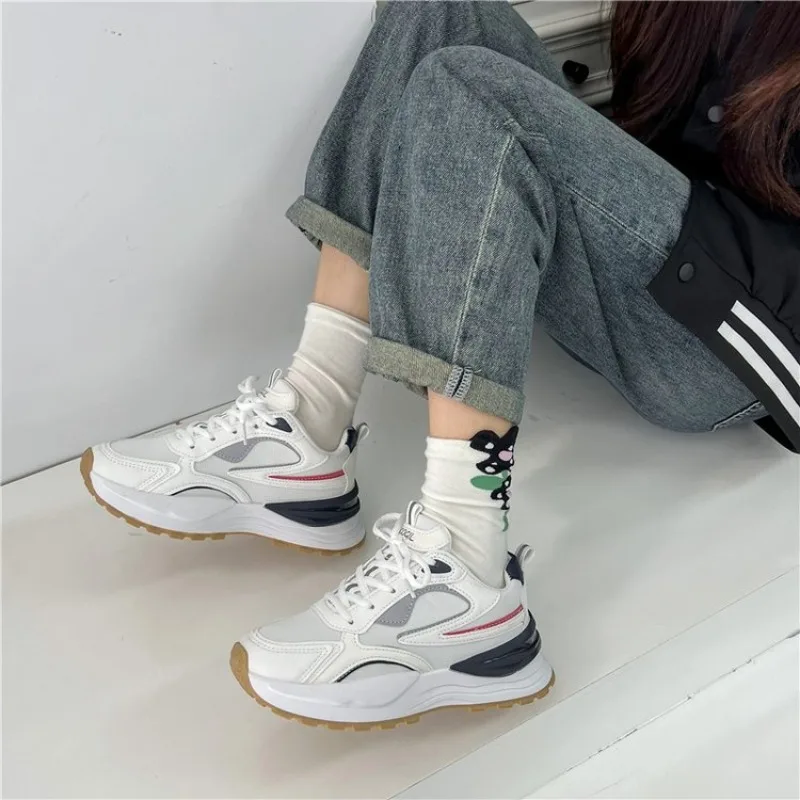 2023 Spring New Thick Sole Small White Shoes Versatile Popular Sports and Casual Women\'s Shoes sneakers women