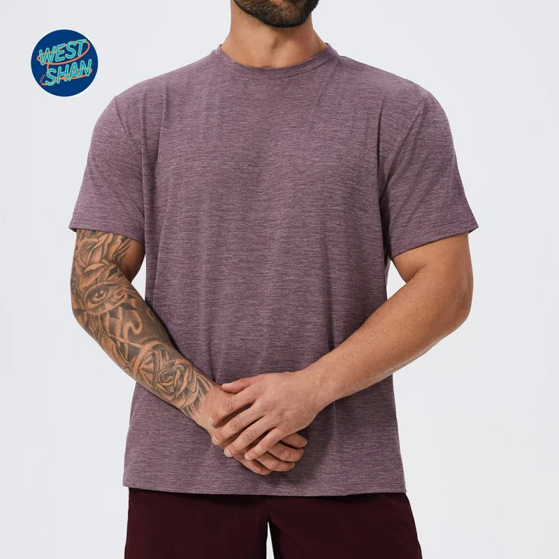 

WESTSHAN, размер ЕС, США, высокое качество, ретро, фитнес, спортивная, повседневная, с круглым вырезом, с коротким рукавом, мягкая футболка для тенниса, бадминтона, пешего туризма, гонкле