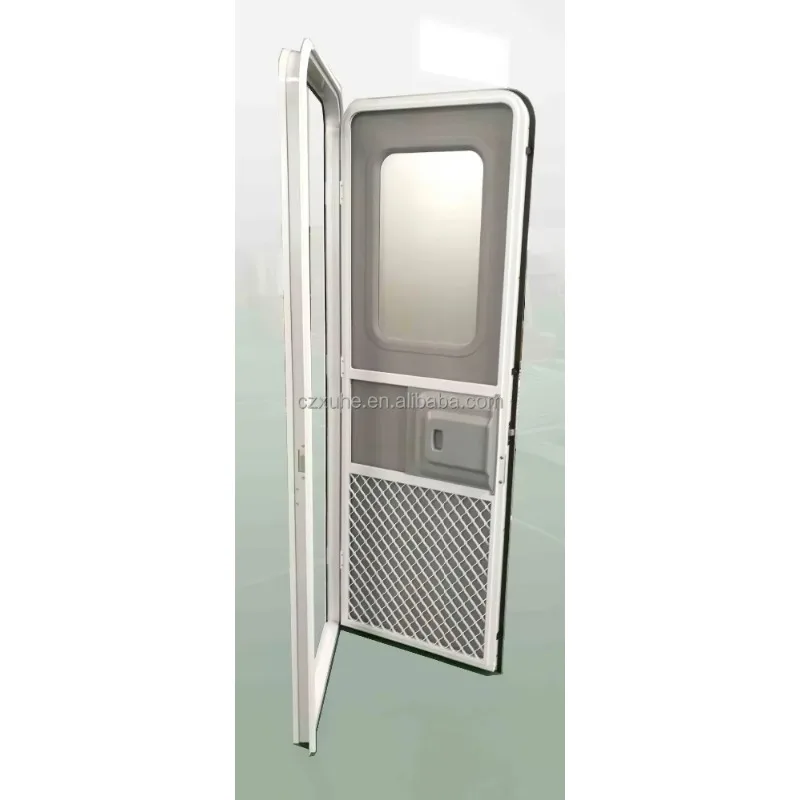 

RV Entry Door With Double-layer Acrylic Doors And Window. Motor Home Entry Door