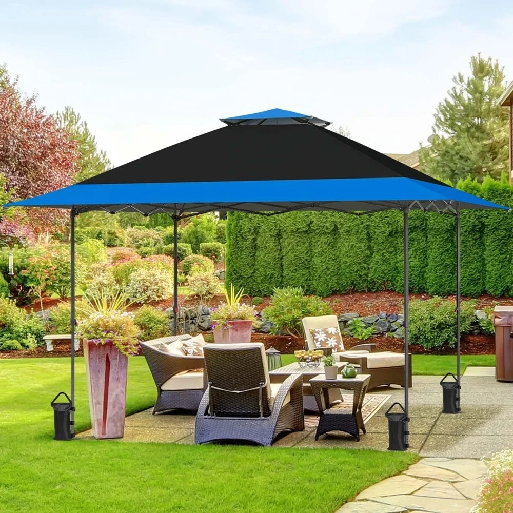 

13x13 Straight Leg Pop Up Canopy Tent Instant Outdoor Canopy Easy Single Person Set up Folding Shelter