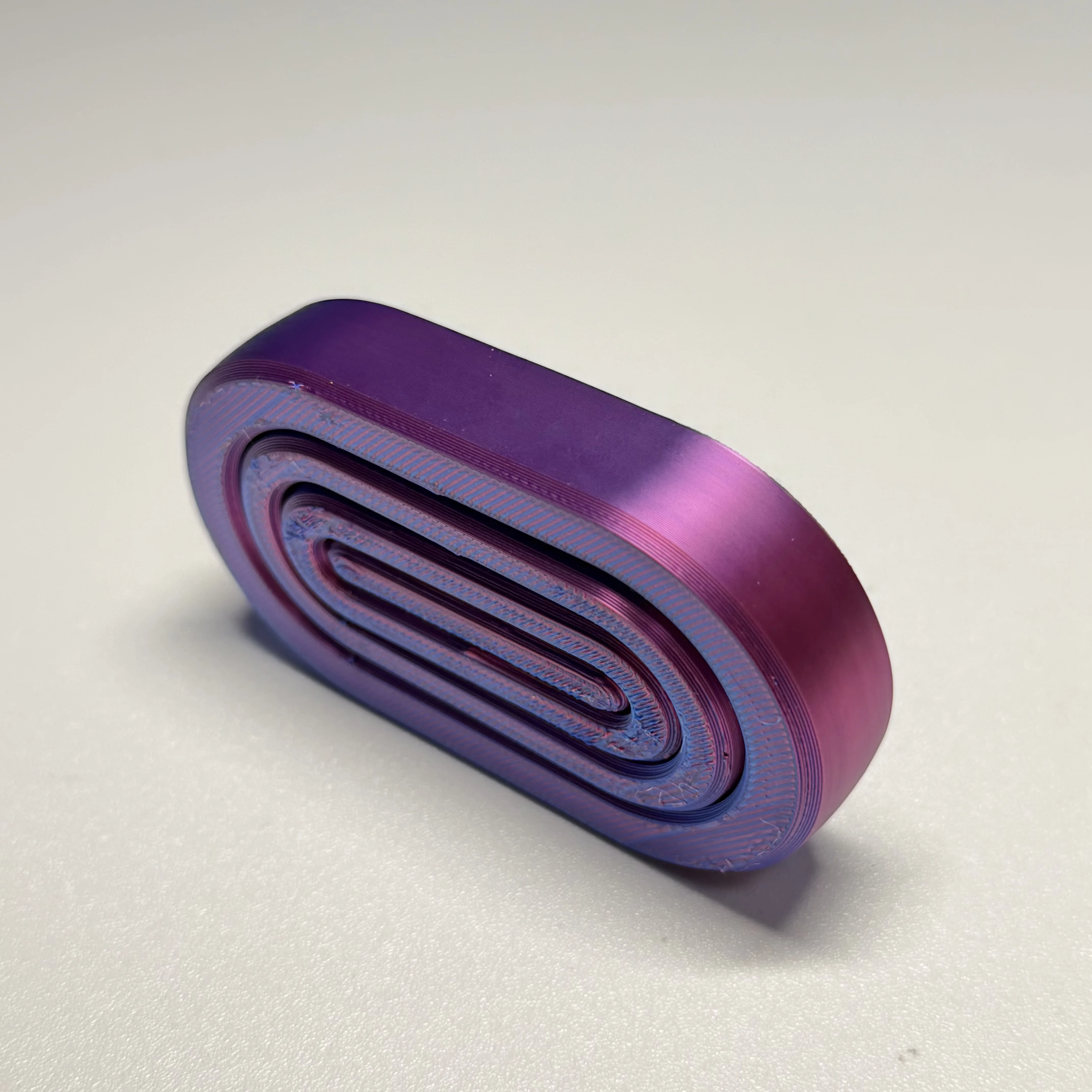 3D Printed Thick Ring Fidget Spinner, Handheld Stress Relief Toy