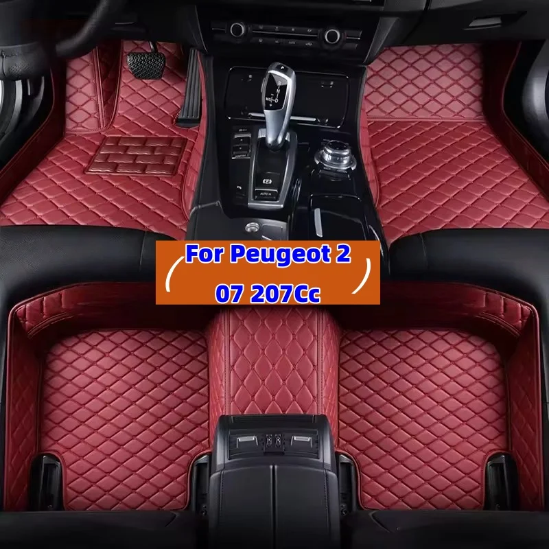 

Custom Car Floor Mats For Peugeot 207 2006 2007 2008 2009 2010-2022 207CC 2006 2007-2019 Auto Carpets Foot Coche Accessories
