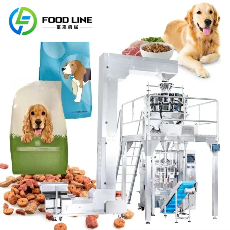 Customize CE ISO Approved Automatic Pet Food Granule Packing Machine Multi‑Head Weigher Dog Cat Food Pouch Bag Filling Packaging