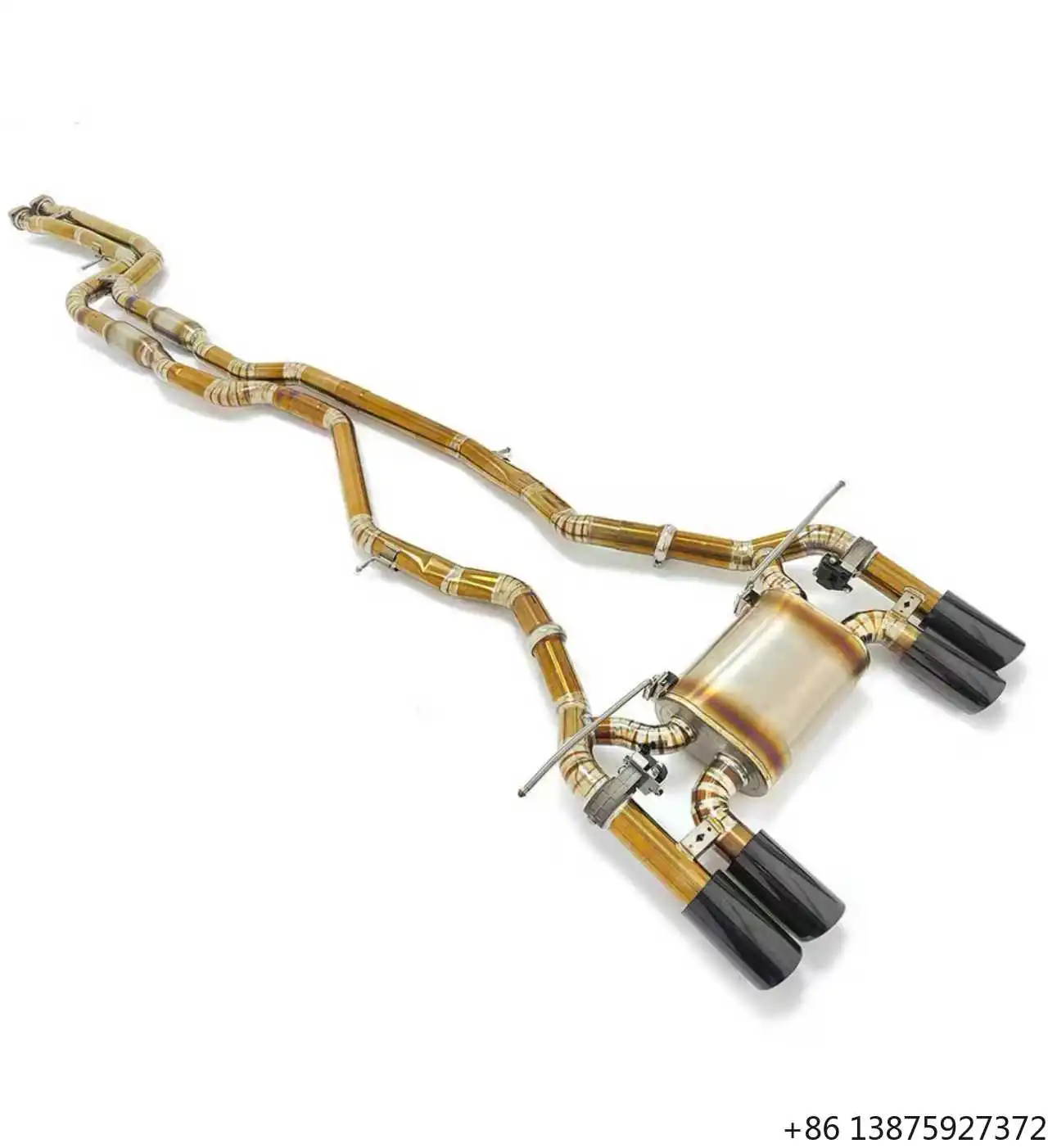 

Высокопроизводительная выхлопная система для шасси M4 F82 F83 (модели 2014-2019 годов), титановый даунпайп с насадкой