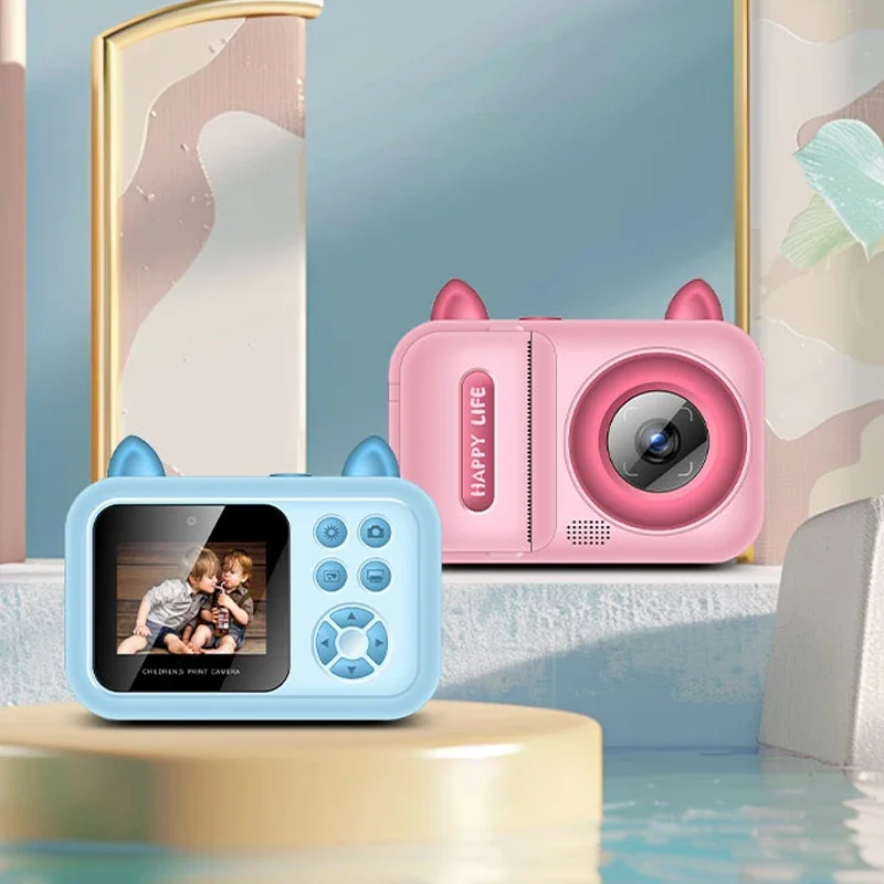 Instant Print Camera for Kids - HD Digital Camera, Thermal Printing, 8G Card, Fun Photo & Video Toy, Perfect Gift for Children