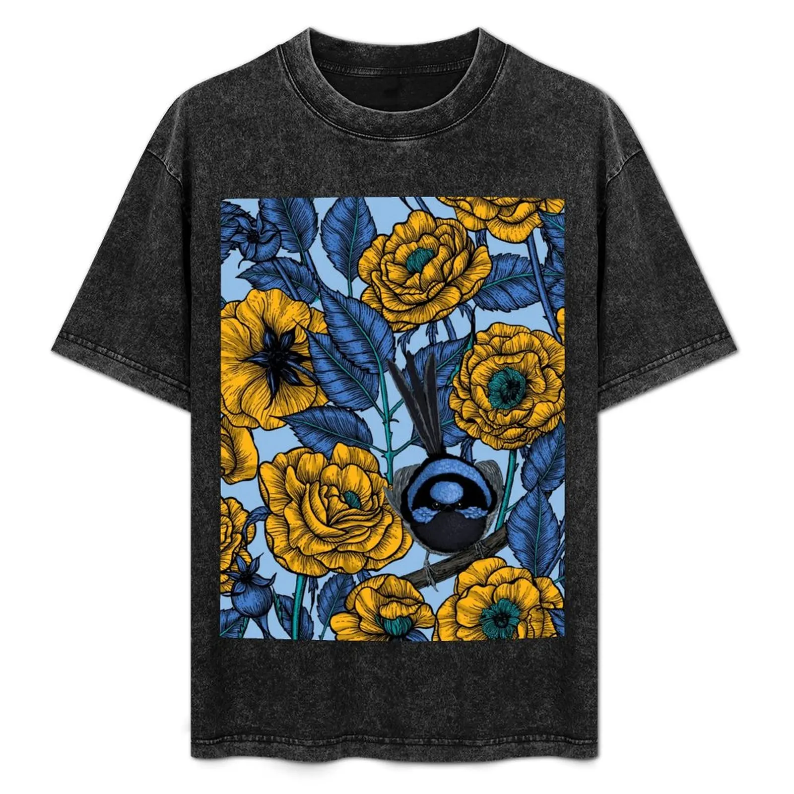 Wren in the roses T-Shirt cotton graphic tees cute tops customizeds men workout shirt