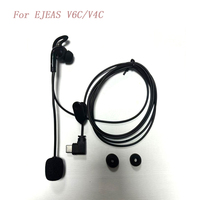 Type-C USB-C Interface Referee In-ear Earphones for EJEAS V6 Pro V4 Plus Helmet Intercom Headset