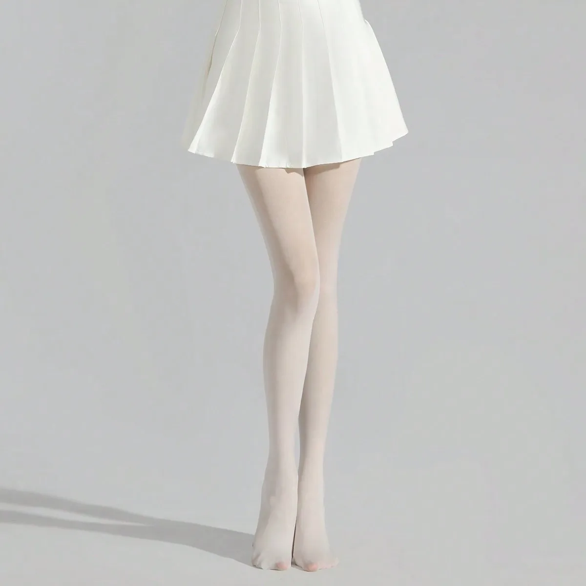 1 Pair Women White Tights Stretchy Sheer White Tights Pantyhose Stockings Women's Tights image 5