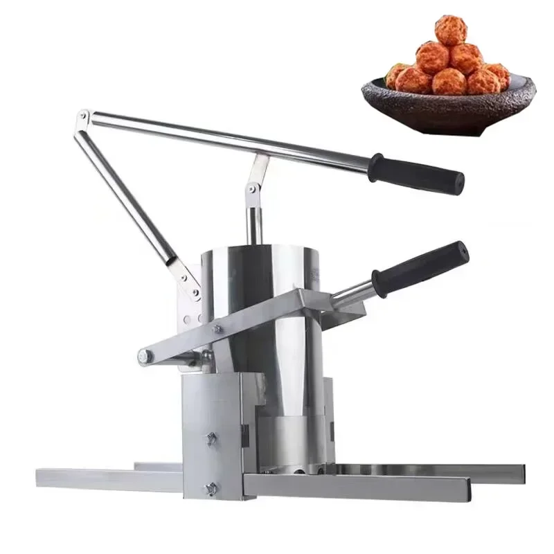 

13CM Commercial Manual Meatball Machine Vegetable Processing Kitchen Stainless Steel