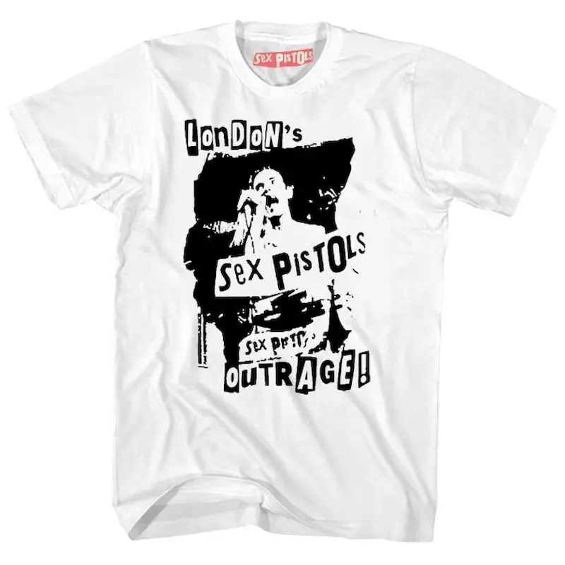 Cotton T-shirts for Women and Men European American Fashion Printed London Angry Singer Unisex Short Sleeved T Shirt Ins Tops