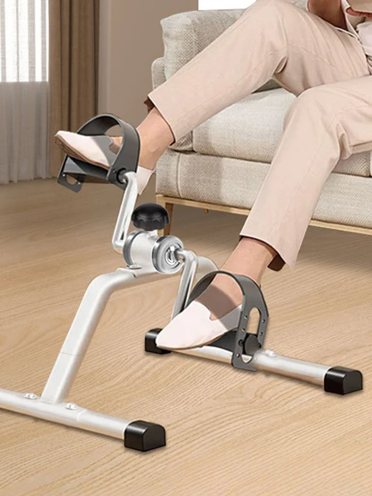 

Mini Foldable Foot Pedal Exerciser with Adjustable Resistance Stationary Exercise Bike Cycle Pedal Exerciser for Home Exercise