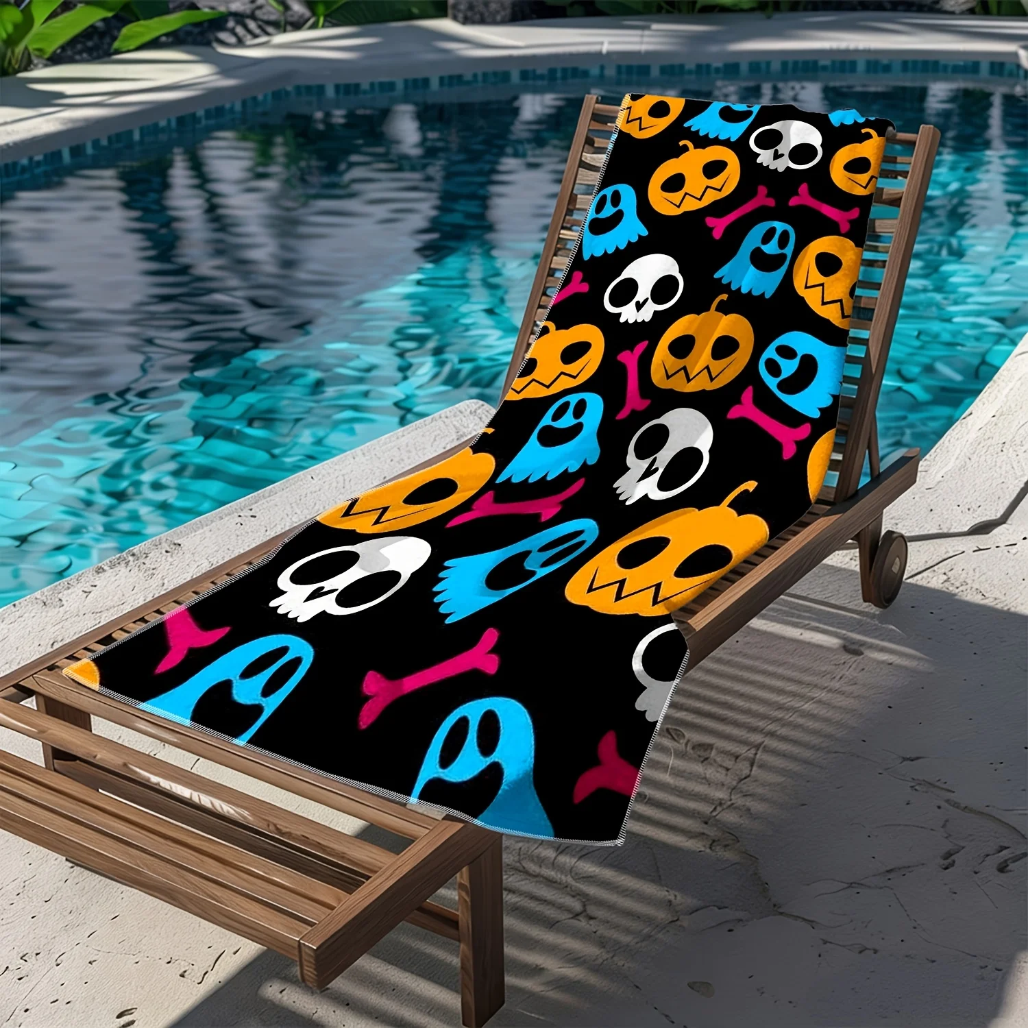 1pc 1pcs Pumpkin Skull Monster - Spa Towel review and price