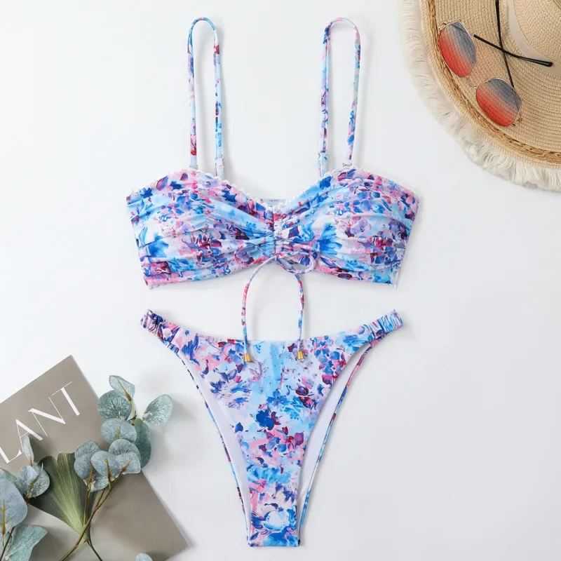 Floral Sexy Bikinis Women's Swimwear Female Swimsuit For Swim Wear Bathing Suits Brazilian Bikini Set Beachwear Pool Bather 2025