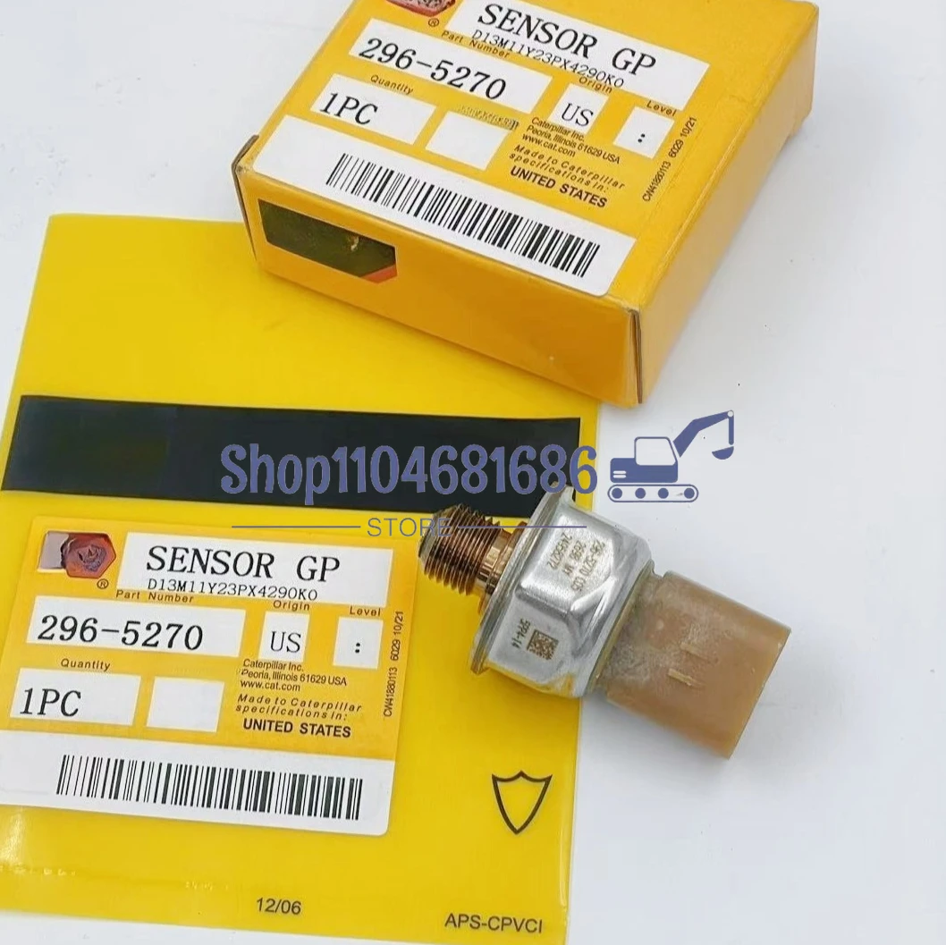 

296-5270 2965270 Common Rail Oil Pressure Sensor for Caterpillar Wheel Loader 950K 962K 966K 966M 966M XE