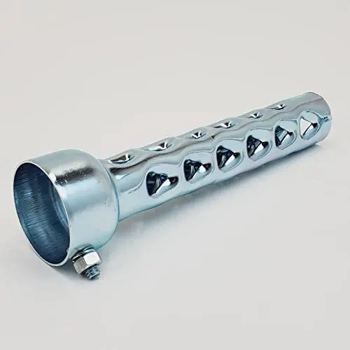 

8-Inch Galvanized Steel Exhaust Baffle Pair For 2″ OD Pipes And Mufflers – Noise Reduction With Mounting Hardware
