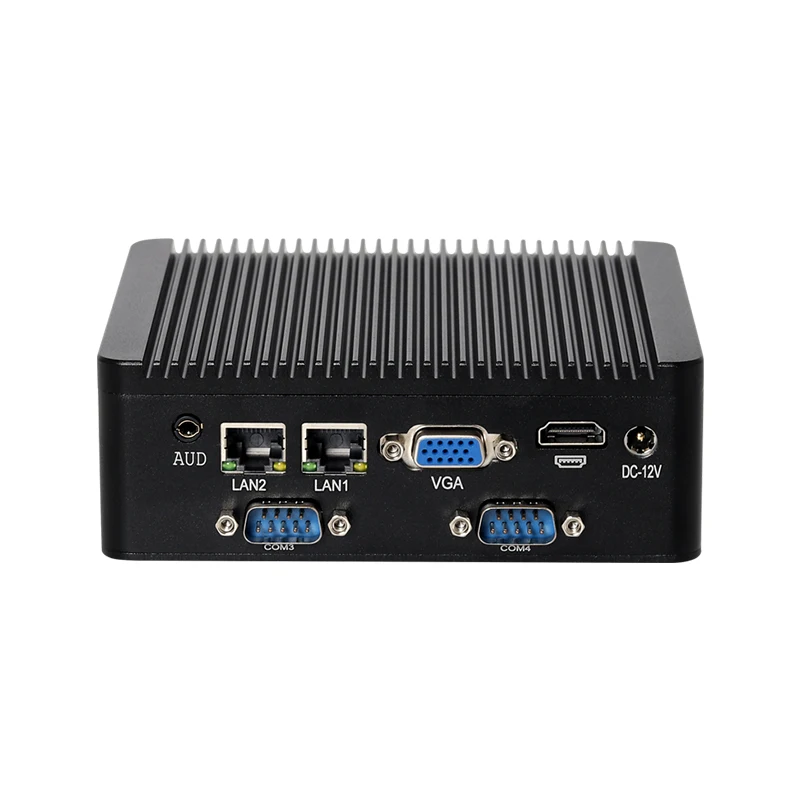 BEBEPC Industrial Fanless Mini PC Intel Celeron N5100 DDR4 2 LAN 4 COM RS232 RS485 WiFi 4G LTE Windows 11/10 Linux Computador