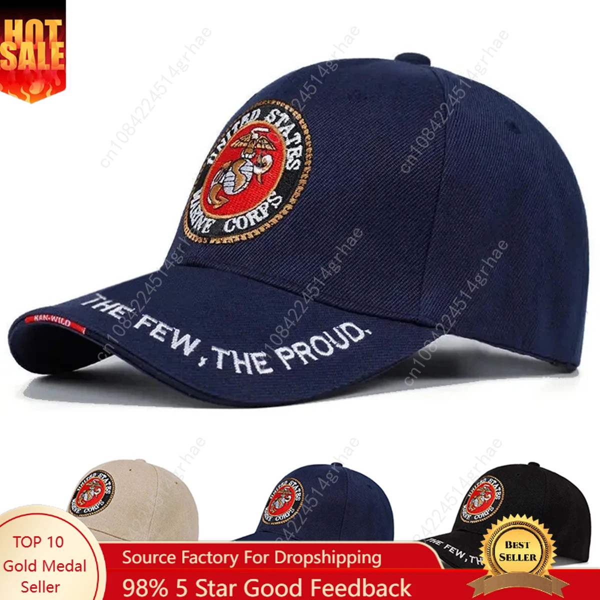 للجنسين الولايات المتحدة قوات مشاة البحرية المطرزة قبعة بيسبول ربيع الخريف في الهواء الطلق قابل للتعديل قبعات عادية قبعة واقية من الشمس #1