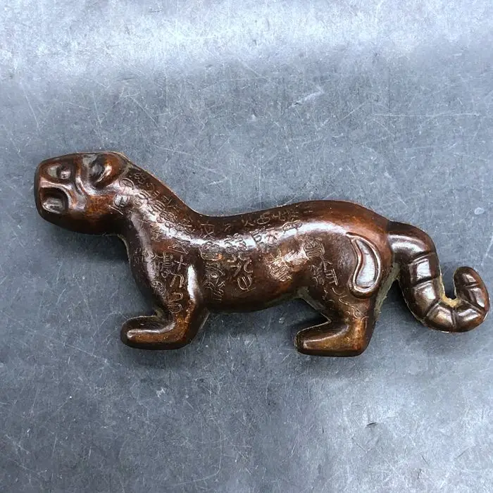 Retro Tiger Tally Ornament Decoration Tea Pet Figurines Desk Decor Accessories