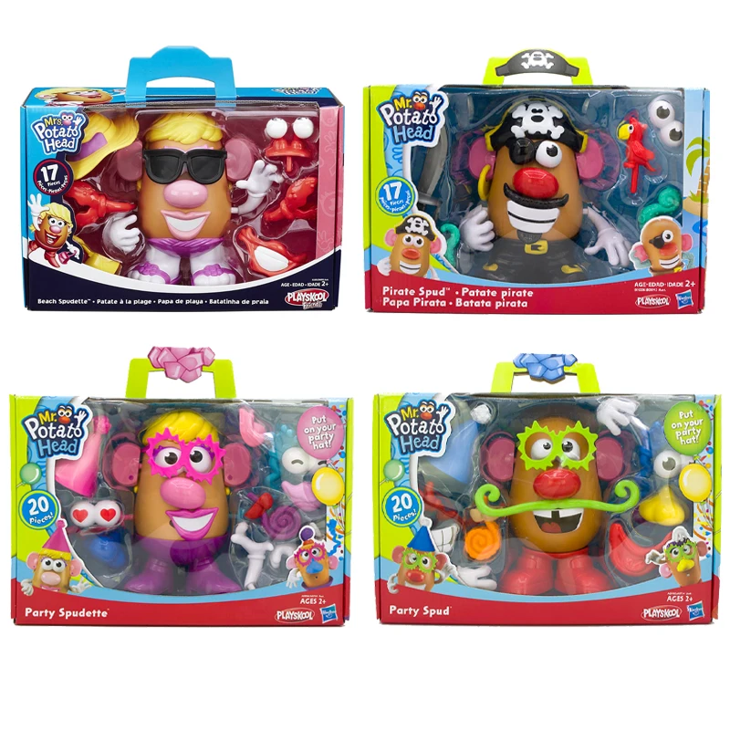 

Disney Toy Story Mr Potato Head Playskool Pirate Spud Head Beach Spudette Action Figure Collection Fun Assembled Educational Toy