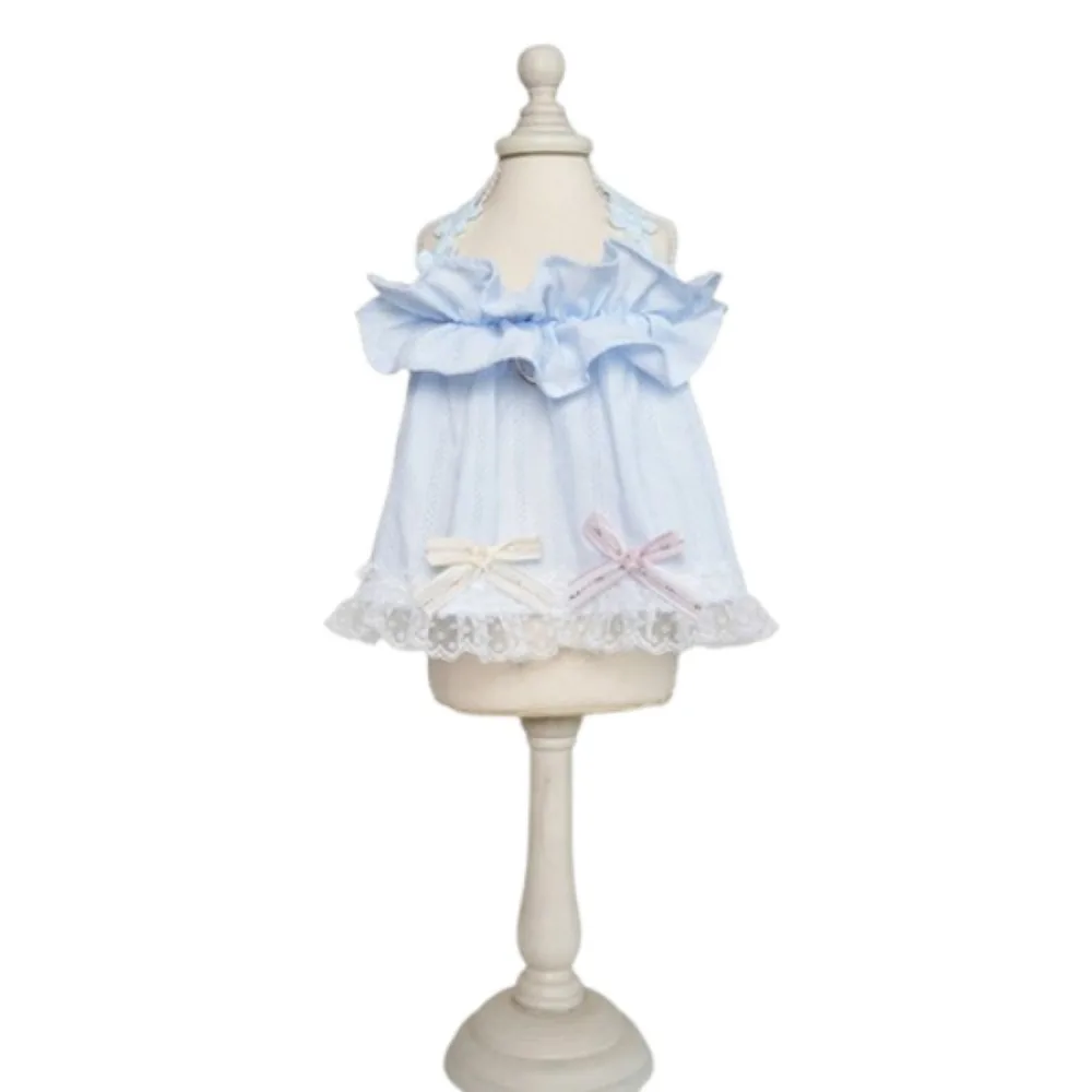 

Fashion Pretty Cat Princess Dresses Soft Lace Edge Su Dog Clothes Lightweight 5 Size Puppy Wedding Skirt Pet Supplies