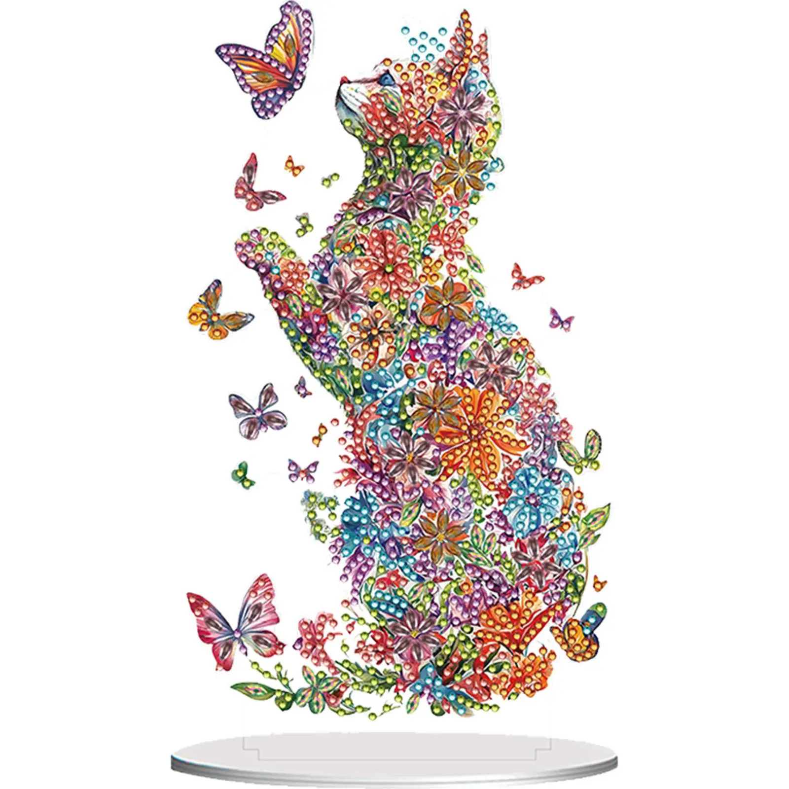 

Acrylic Special Shape Carnival Yak Table Top Diamond Painting Ornament Kits Desktop Diamond Art Kits for Home Office Decor