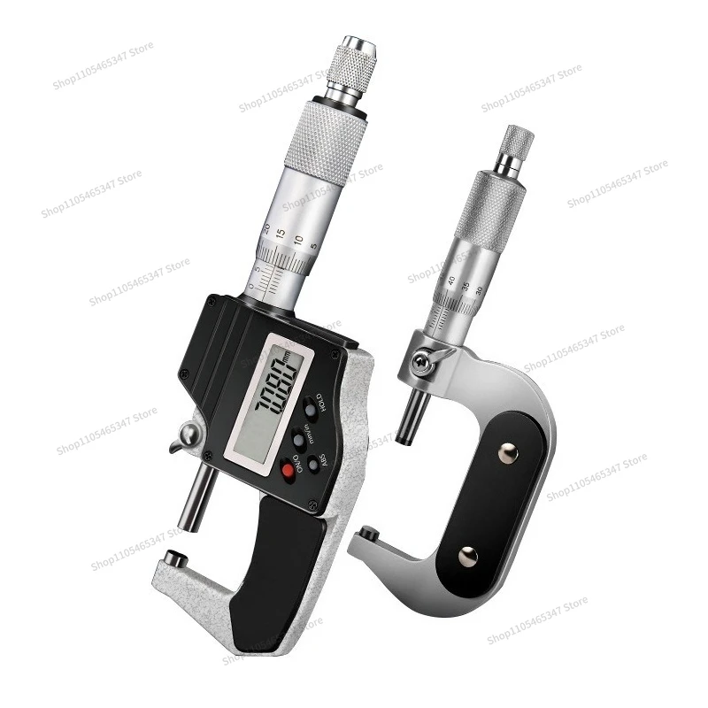 For Tool Outer Diameter Micrometer High Precision Digital Display Micrometer Thickness Gauge Spiral Micrometer Industrial Grade