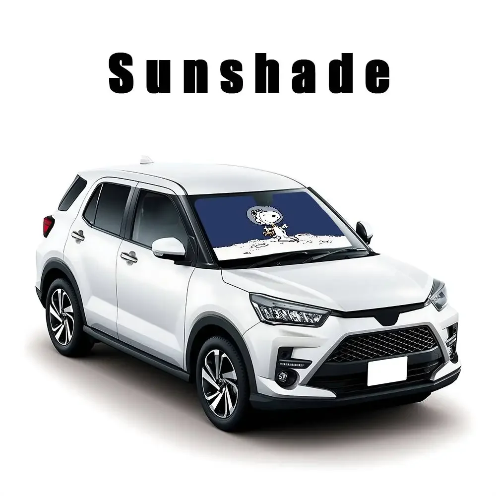 Kawaii S-sNooPyS Klassischer, stilvoller und trendiger Windschutzscheiben-Sonnenschutz, Auto-Windschutzscheibenabdeckung, Auto-Sonnenschutzvorhang, Auto-Sonnenschutz – Detail 19