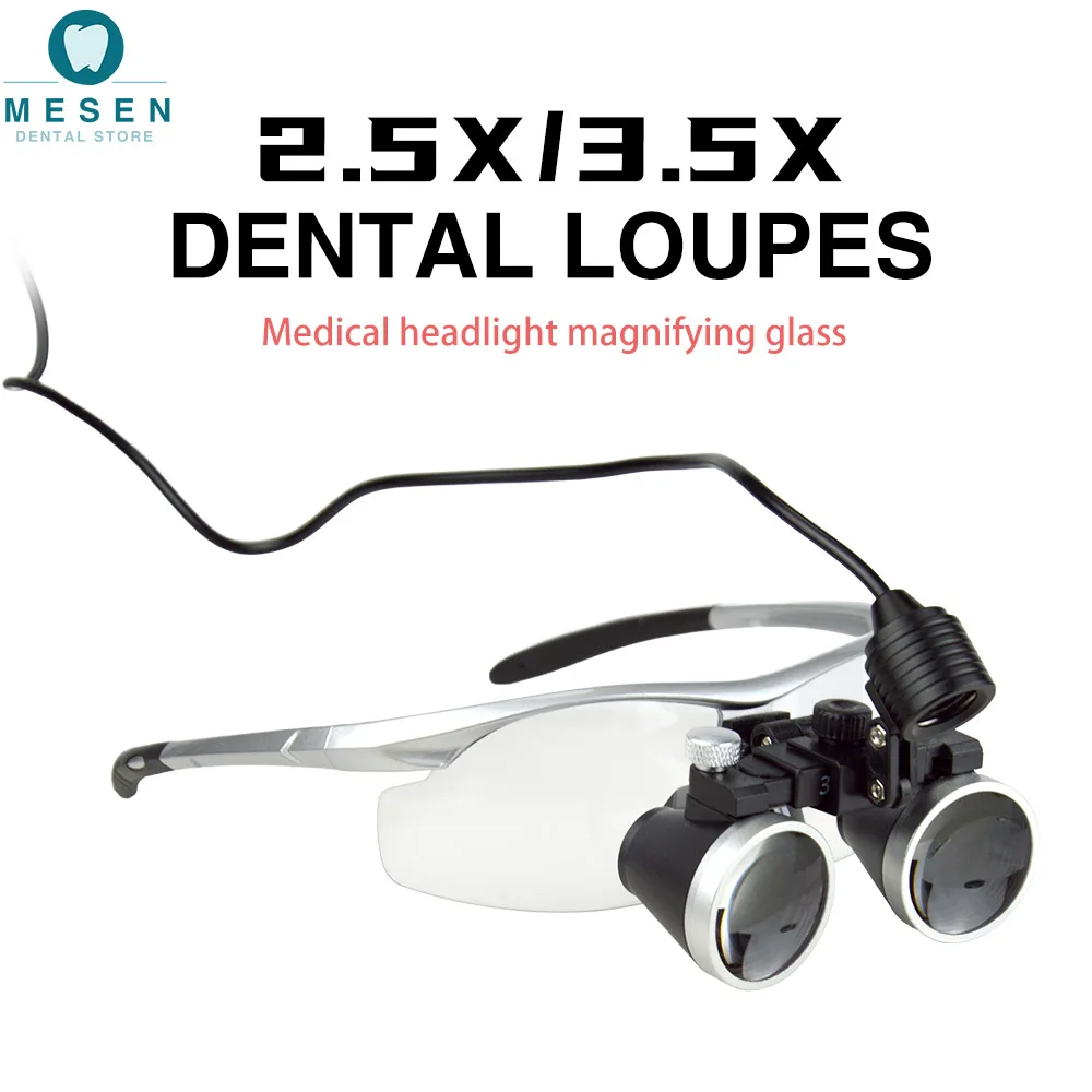 

Стоматологическая лампа с увеличительной линзой, лампа для освещения экзамена в оральной хирургии, ортопедическая бинокулярная линза для медицинской хирургии