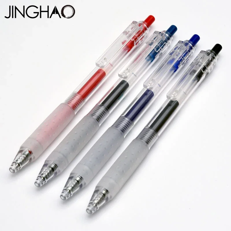 10Pcs/lot Jinghao KACO KEYBO Series Gel Pens Fashion Transparent Barrel Press Gel Pen Smooth Writing Stationery for Student