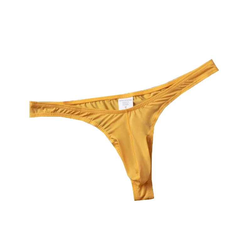 Tanga masculina cuecas g-string calcinha sem costura transparente ultra-fino calcinha cor sólida baixa ascensão cuecas tanga