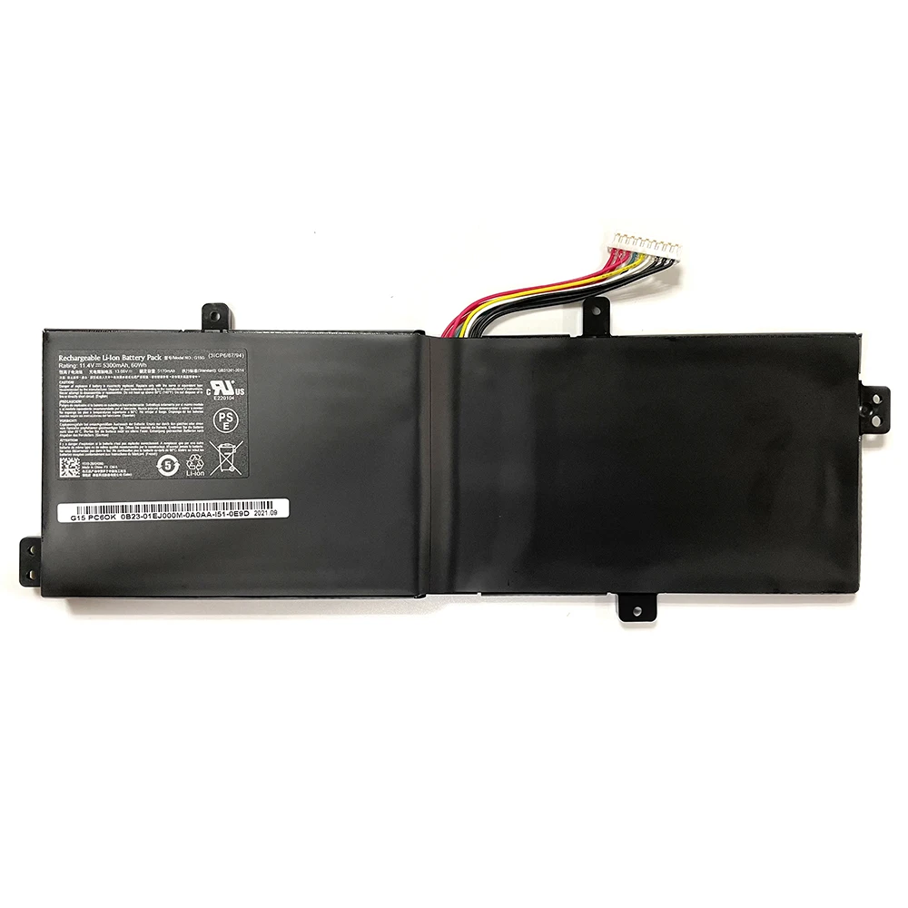 7XINbox G15G 11.4V 60Wh 5300mAh Laptop Battery For Thunderobot 911 Targa T6c T6b T5TB T6a T6d For Machenike F117-si2 F117-si3