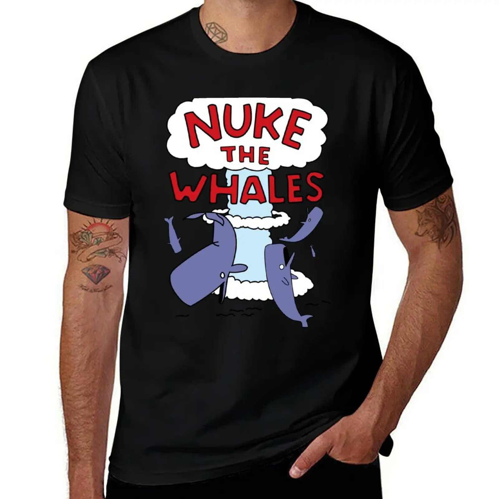 

Nuke the Whales T-Shirt t shirt for man 100 percent cotton t shirts cotton 100%