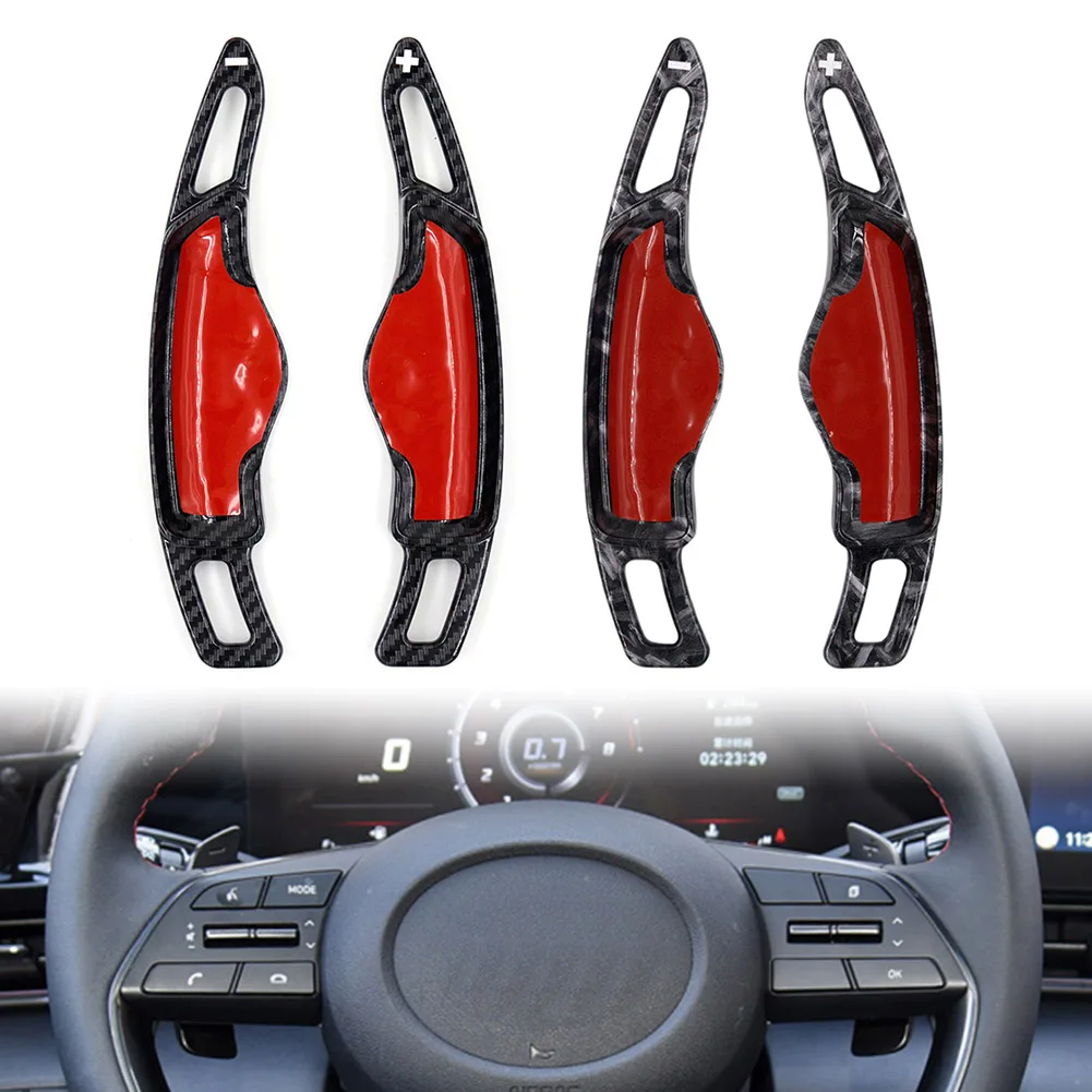 1 Pair Car Steering Wheel Shift Paddle Shifter Extension For Hyundai Elantra Sonata Tucson Genesis G70