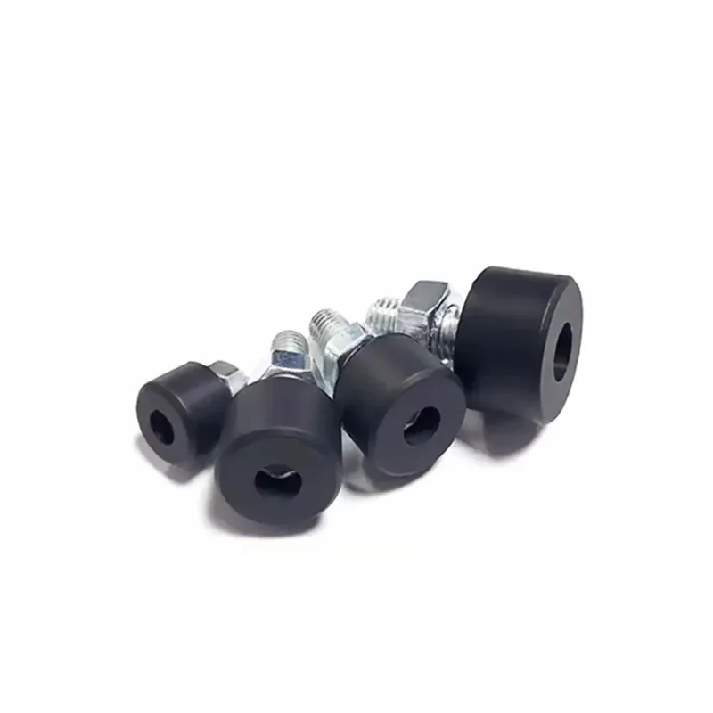 Shock Absorbing Fastener Black Polyurethane Stop Bolt Soft Rubber Buffer Hexagon Hole Head